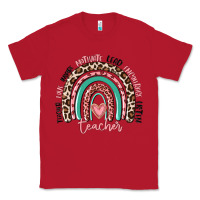 Red teacher rainbow Classic Tee - MaliasSmallBusiness