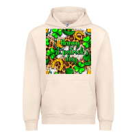Sandshell Happy St. Patrick's Day pattern digital paper Urban Hoodie - BundleAndBundleShop