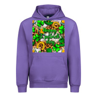 Happy St. Patrick's Day Pattern Digital Paper Urban Hoodie | Teevron