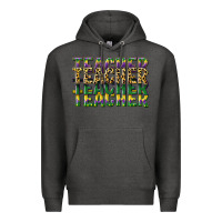 Charcoal Heather teacher mardi gras Premium Hoodie - CowGirlArtShop