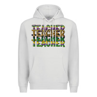 Dove Grey teacher mardi gras Premium Hoodie - CowGirlArtShop
