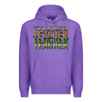 Purple teacher mardi gras Premium Hoodie - CowGirlArtShop