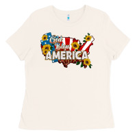 Bone god bless america Ladies Tee - HRA Design Shop