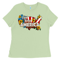 Matcha god bless america Ladies Tee - HRA Design Shop