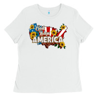 White god bless america Ladies Tee - HRA Design Shop