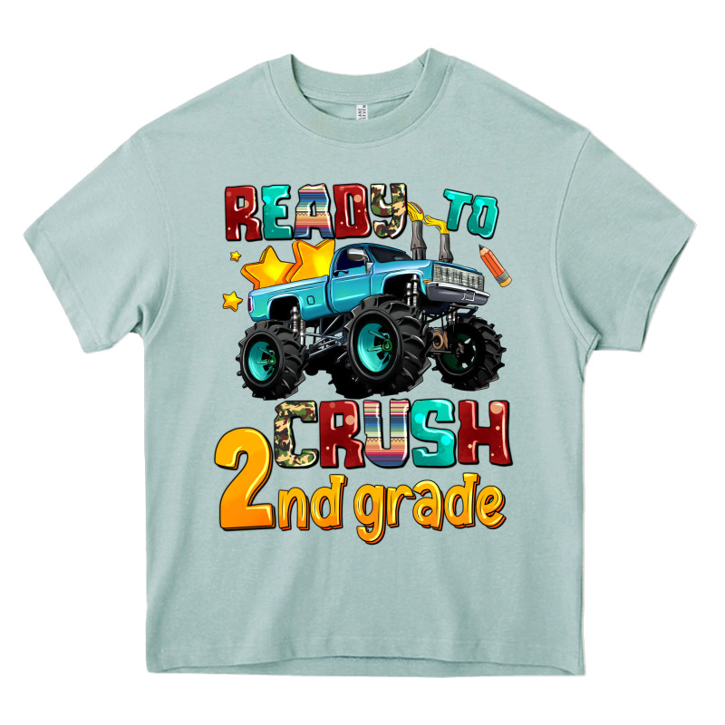 Ready To School Crush 2nd Grade Heavy Core Tee by AdoDesignShop | Teevron