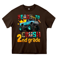 Chocolate Brown ready to school crush 2nd grade Heavy Core Tee - AdoDesignShop