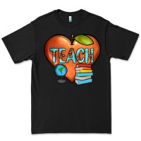 Black teach heart Premium Tee - JahusDesignShop