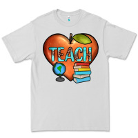 Dove Grey teach heart Premium Tee - JahusDesignShop
