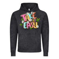 Vintage Black take it easy Vintage Hoodie - MaliasSmallBusiness