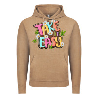 Vintage Coffee take it easy Vintage Hoodie - MaliasSmallBusiness