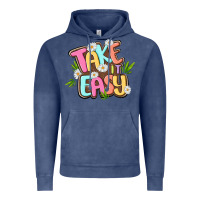 Vintage Denim take it easy Vintage Hoodie - MaliasSmallBusiness