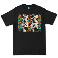Black cowhide leopard gemstone brushstroke Premium Tee - AdoDesignShop