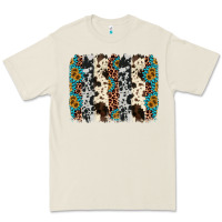 Bone cowhide leopard gemstone brushstroke Premium Tee - AdoDesignShop
