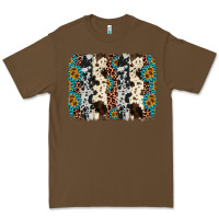Cacao cowhide leopard gemstone brushstroke Premium Tee - AdoDesignShop