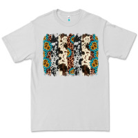 Dove Grey cowhide leopard gemstone brushstroke Premium Tee - AdoDesignShop