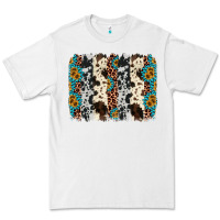 White cowhide leopard gemstone brushstroke Premium Tee - AdoDesignShop