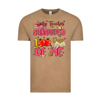 Vintage Coffee my teacher survived 100 days of me Vintage Tee - MaliasSmallBusiness