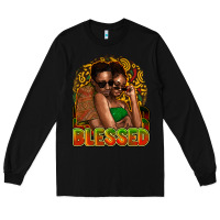 Black black couple blessed Long Sleeve Tee - NancyCooperArtShop