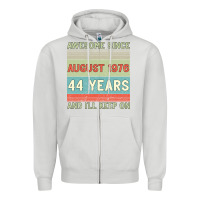 Dove Grey awesome since august 1976 44 years and i ll keep on Zipper Hoodie - Bettercallsaul