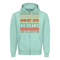 Seafoam awesome since august 1976 44 years and i ll keep on Zipper Hoodie - Bettercallsaul