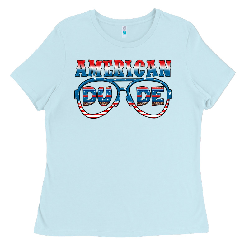 American Dude Ladies Tee by HRA Design Shop | Teevron