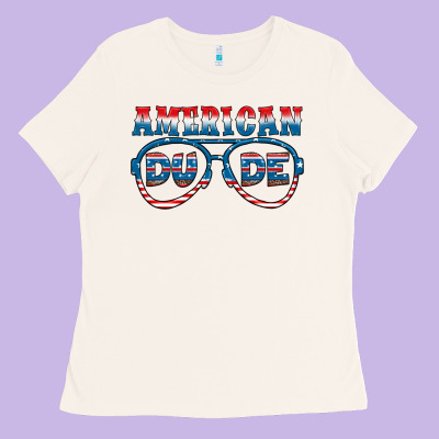 American Dude Ladies Tee Designed By Hra Design Shop