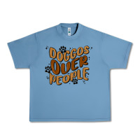 Pebble Blue doggos over people Urban Heavy Tee - MaliasSmallBusiness