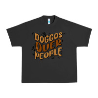 Pigment Black doggos over people Urban Heavy Tee - MaliasSmallBusiness