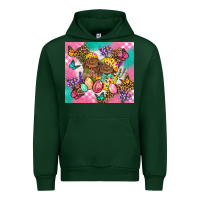 Forest Green Easter Bunnies And Egg Tumbler Urban Hoodie - BundleAndBundleShop