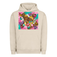 Pigment French Oak Easter Bunnies And Egg Tumbler Urban Hoodie - BundleAndBundleShop