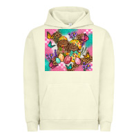 Pigment Pistachio Easter Bunnies And Egg Tumbler Urban Hoodie - BundleAndBundleShop