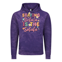 Cloud Purple staying delulu is the solulu Vintage Hoodie - MaliasSmallBusiness
