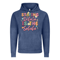 Vintage Denim staying delulu is the solulu Vintage Hoodie - MaliasSmallBusiness