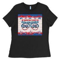 Black American dude Ladies Tee - HRA Design Shop