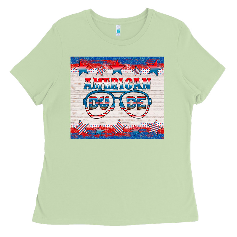 American Dude Ladies Tee by HRA Design Shop | Teevron