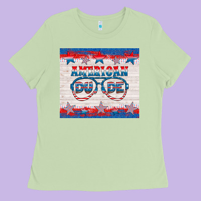 American Dude Ladies Tee Designed By Hra Design Shop