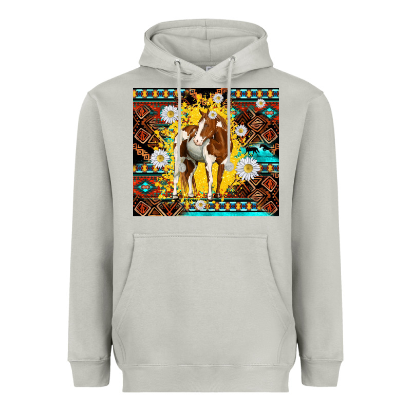 Aztec Tribal Horse Heavyweight Hoodie by TumblerDesignByShophia | Teevron