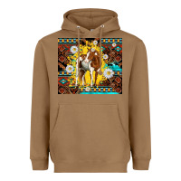 Toasted Coconut aztec tribal horse Heavyweight Hoodie - TumblerDesignByShophia