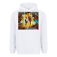 White aztec tribal horse Heavyweight Hoodie - TumblerDesignByShophia