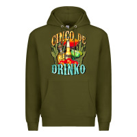 Army Green cinco de drinko cinco de mayo Premium Hoodie - CowGirlArtShop