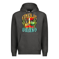 Charcoal Heather cinco de drinko cinco de mayo Premium Hoodie - CowGirlArtShop