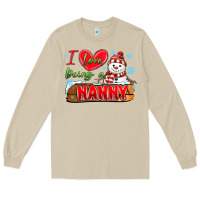 Mushroom i love being a nanny Long Sleeve Tee - MaliasSmallBusiness