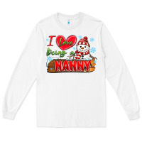 White i love being a nanny Long Sleeve Tee - MaliasSmallBusiness