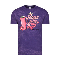 Cloud Purple jesus fills my cup Vintage Tee - JahusDesignShop