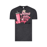 Vintage Black jesus fills my cup Vintage Tee - JahusDesignShop