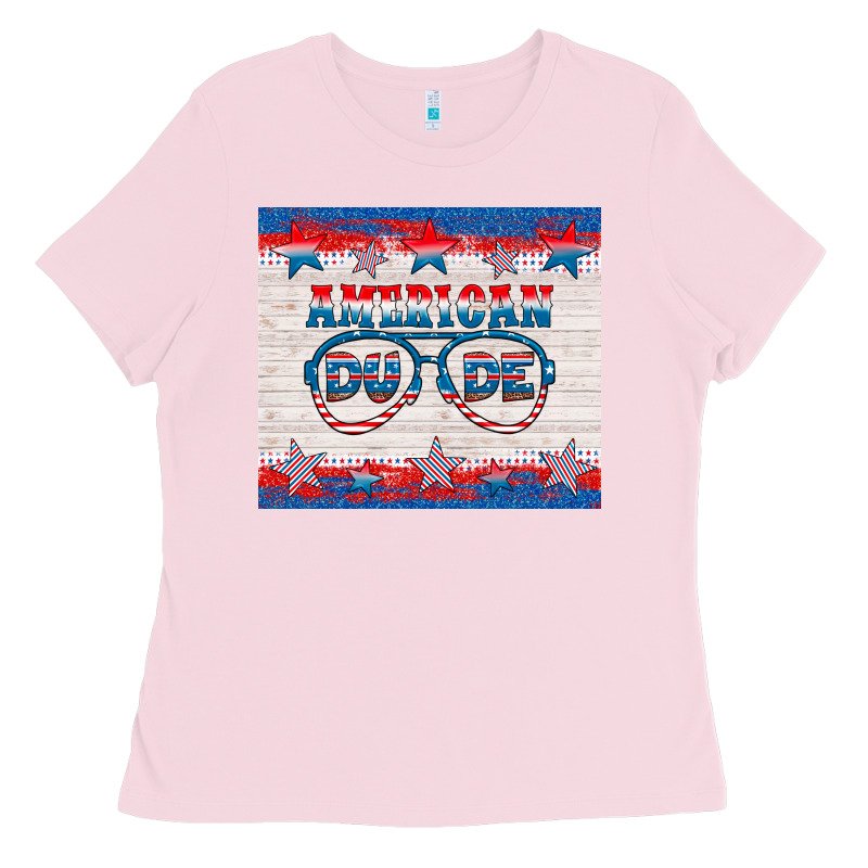 American Dude Ladies Tee by HRA Design Shop | Teevron
