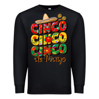 Black cinco cinco cinco de mayo Premium Sweatshirt - CowGirlArtShop