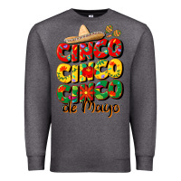 Charcoal Heather cinco cinco cinco de mayo Premium Sweatshirt - CowGirlArtShop