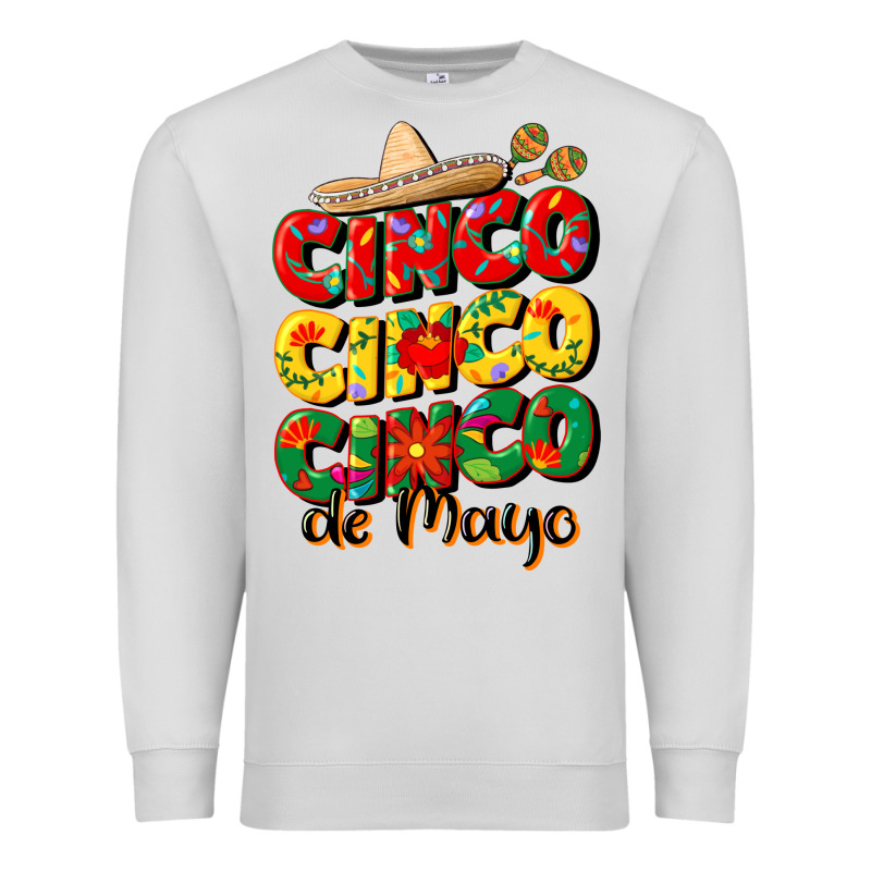 Cinco Cinco Cinco De Mayo Premium Sweatshirt by CowGirlArtShop | Teevron